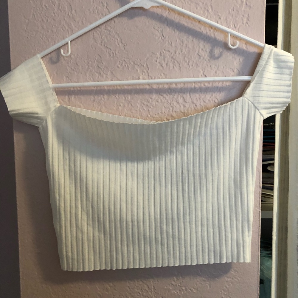 White Off the Shoulder Top